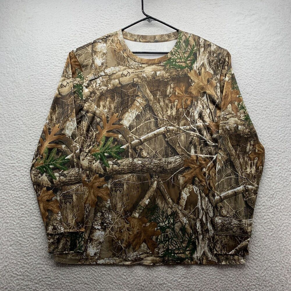 RealTree Edge Camouflage T-Shirt Mens XL X-Large Camo Hunting Outdoors 3D Nature